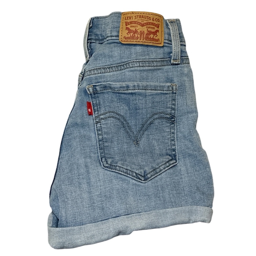 Size 24 Womens Levi Strauss Levis Jean Denim Mid Length Shorts